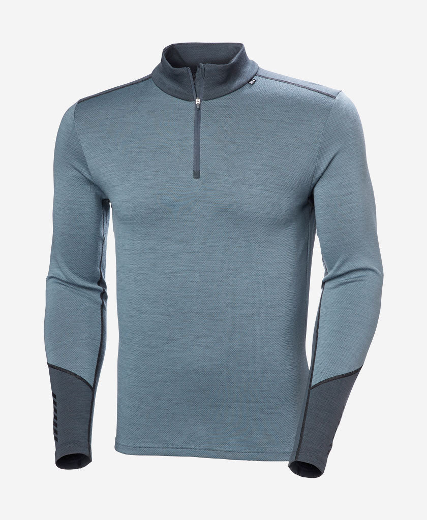 LIFA MERINO MIDWEIGHT 1/2 ZIP, Washed Navy - Image 5