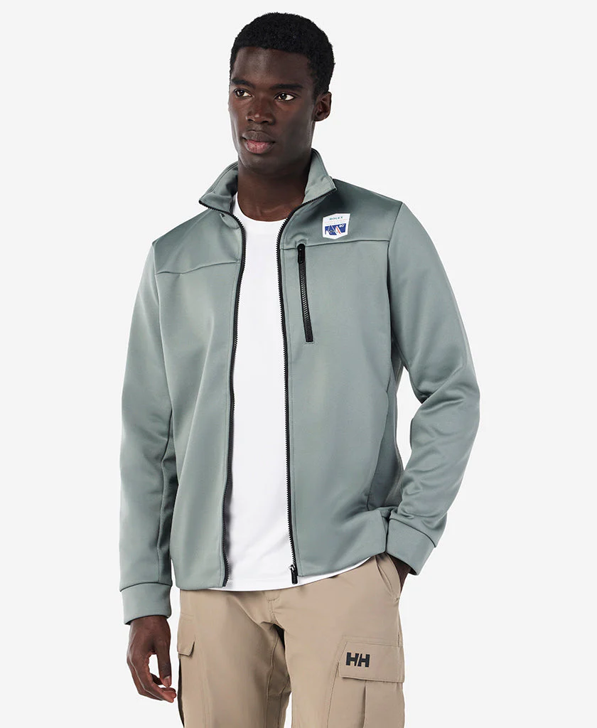 RSHYR25 CREW FLEECE JACKET, Grey Cactus