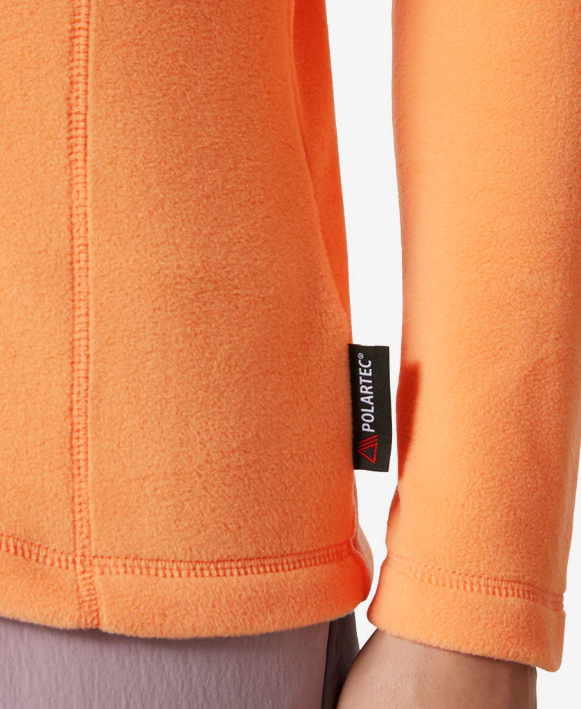 W DAYBREAKER 1/2 ZIP FLEECE, Apricot Crush - Image 4