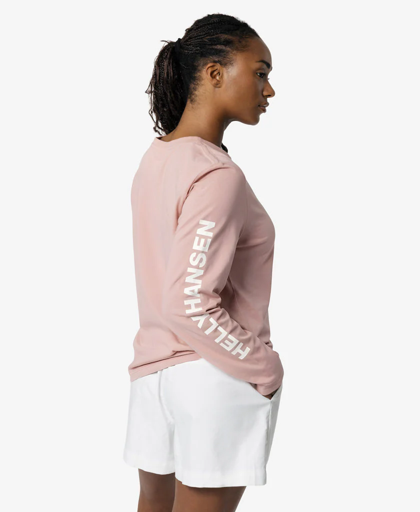 W ERVIK L/S T-SHIRT, Pink Salt - Image 2