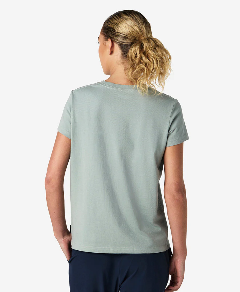 W HH LOGO T-SHIRT, Eucalyptus - Image 2